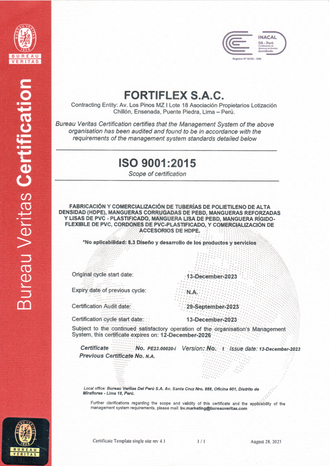 ISO 9001 Certificación