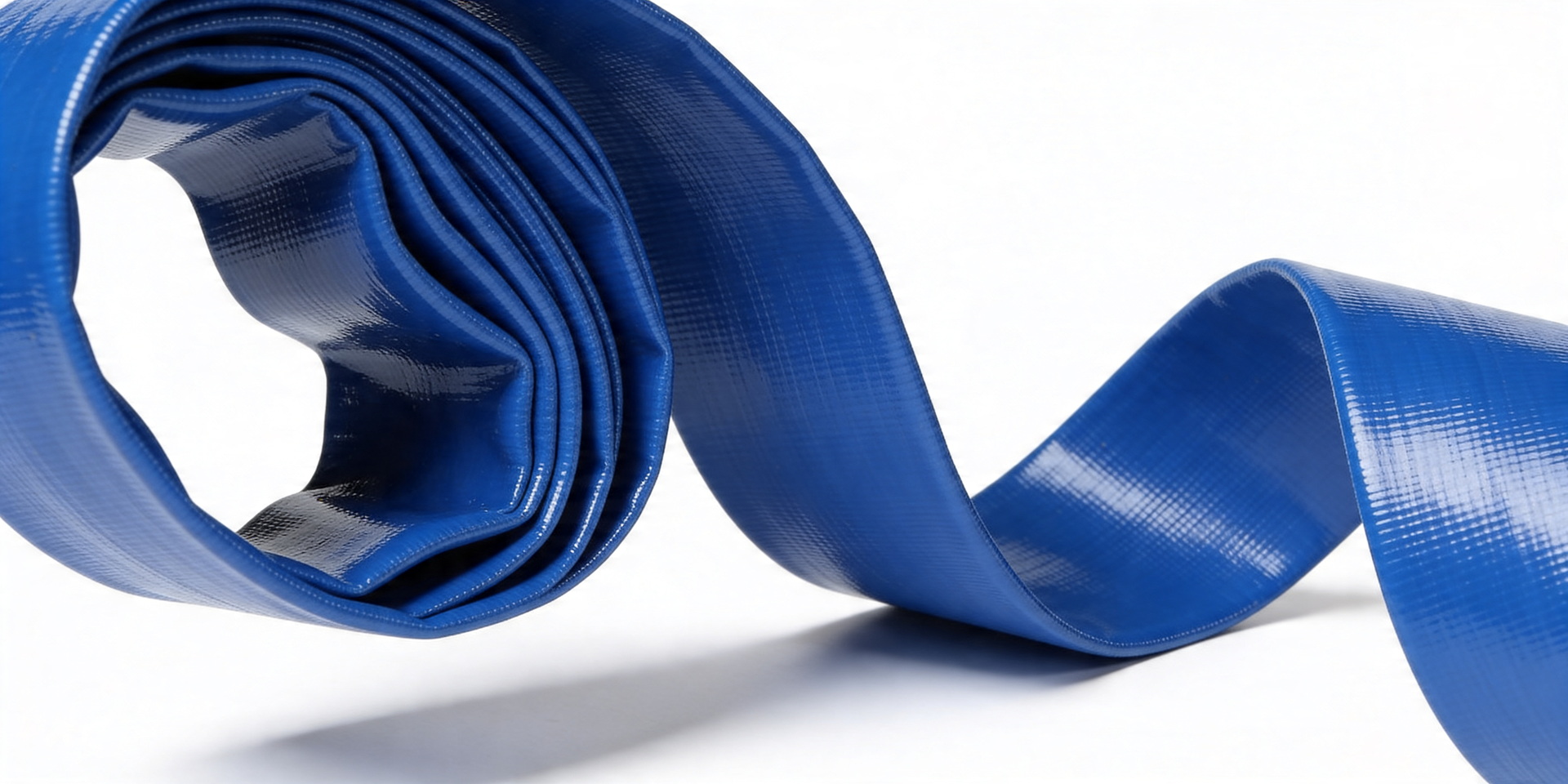 Manguera PVC Layflat color azul